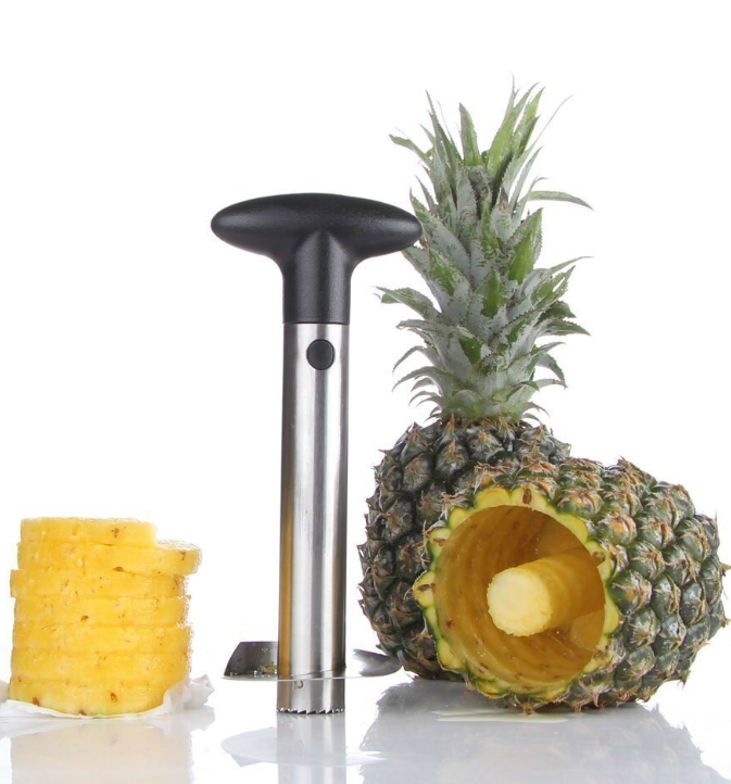Click to enlarge Have one to sell? Sell now Stainless Steel Fruit Pineapple Cutter Peeler Corer Slicer Easy Kitchen Tool new