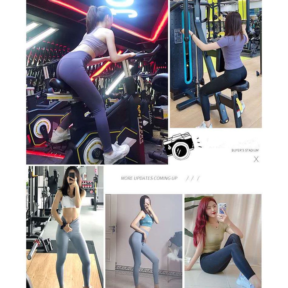 YY052กางเกงออกกำลังกายผู้หญิง ผ้านิ่มใส่สบาย เอวสูง เก็บพุง กระชับต้นขา เป้าสามเหลี่ยม